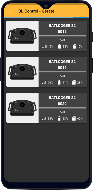 BATLOGGER S2 control app multiple devices